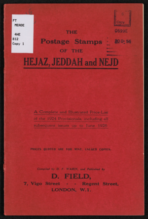The Postal Stamps of Hejaz, Jeddah and Nejd